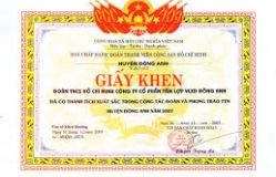 IN GIẤY, BẰNG KHEN